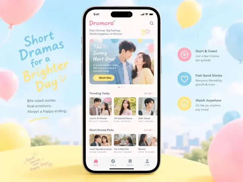 漫剧免费黄果APP手机界面展示